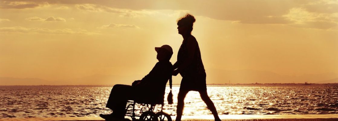 wheelchair ride near the beach